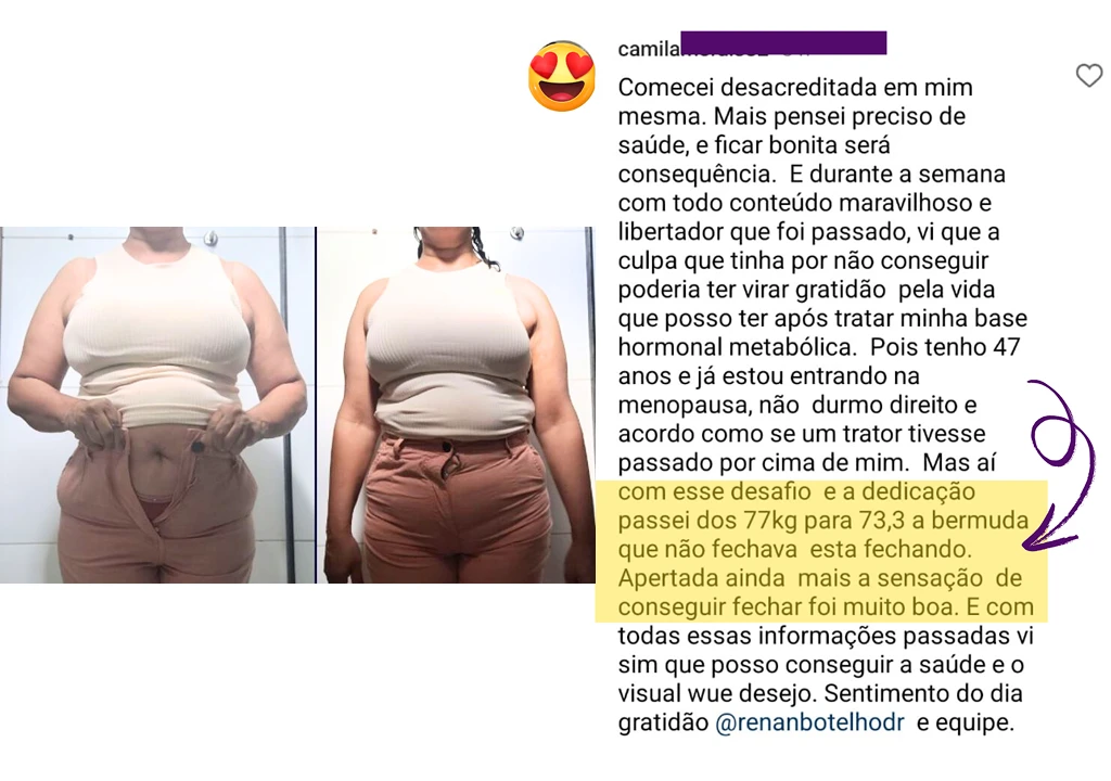 Depoimento original de CAMILA